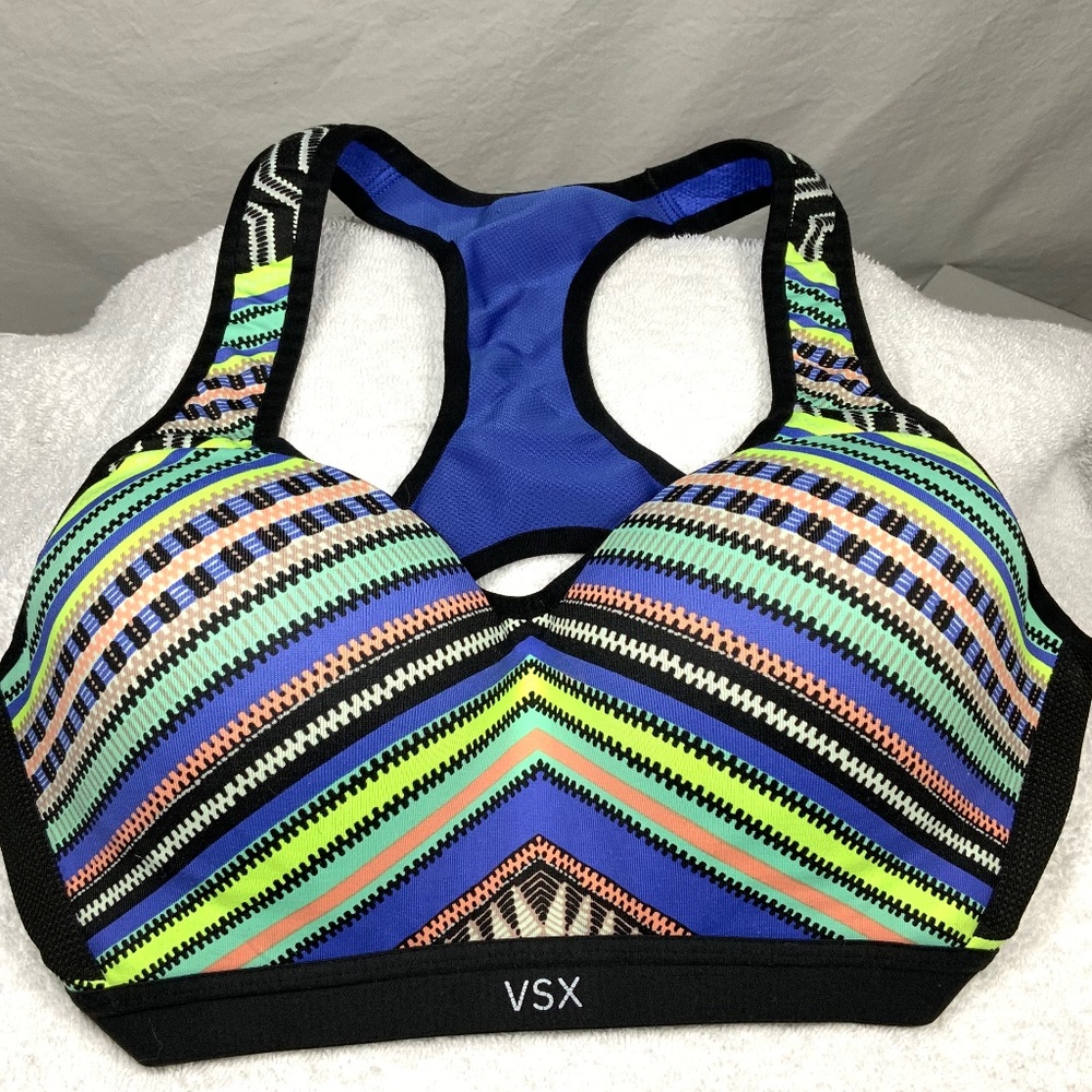 VSX Neon Tribal Sport Bra - 34B